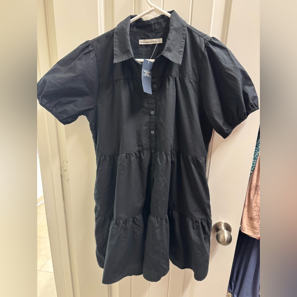 Abercrombie & Fitch Black Collared Shirt/Dress